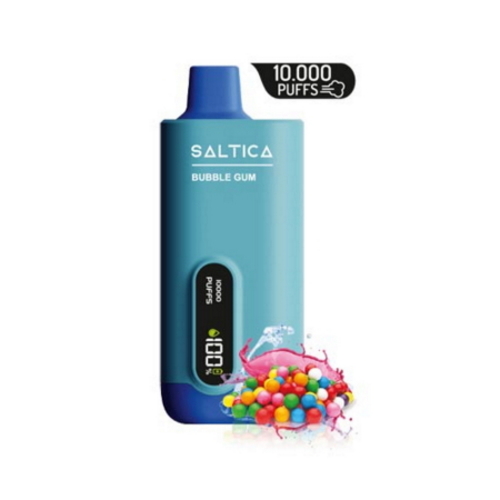Saltica 10000 Bubble Gum Puff – Dijital ekranlı